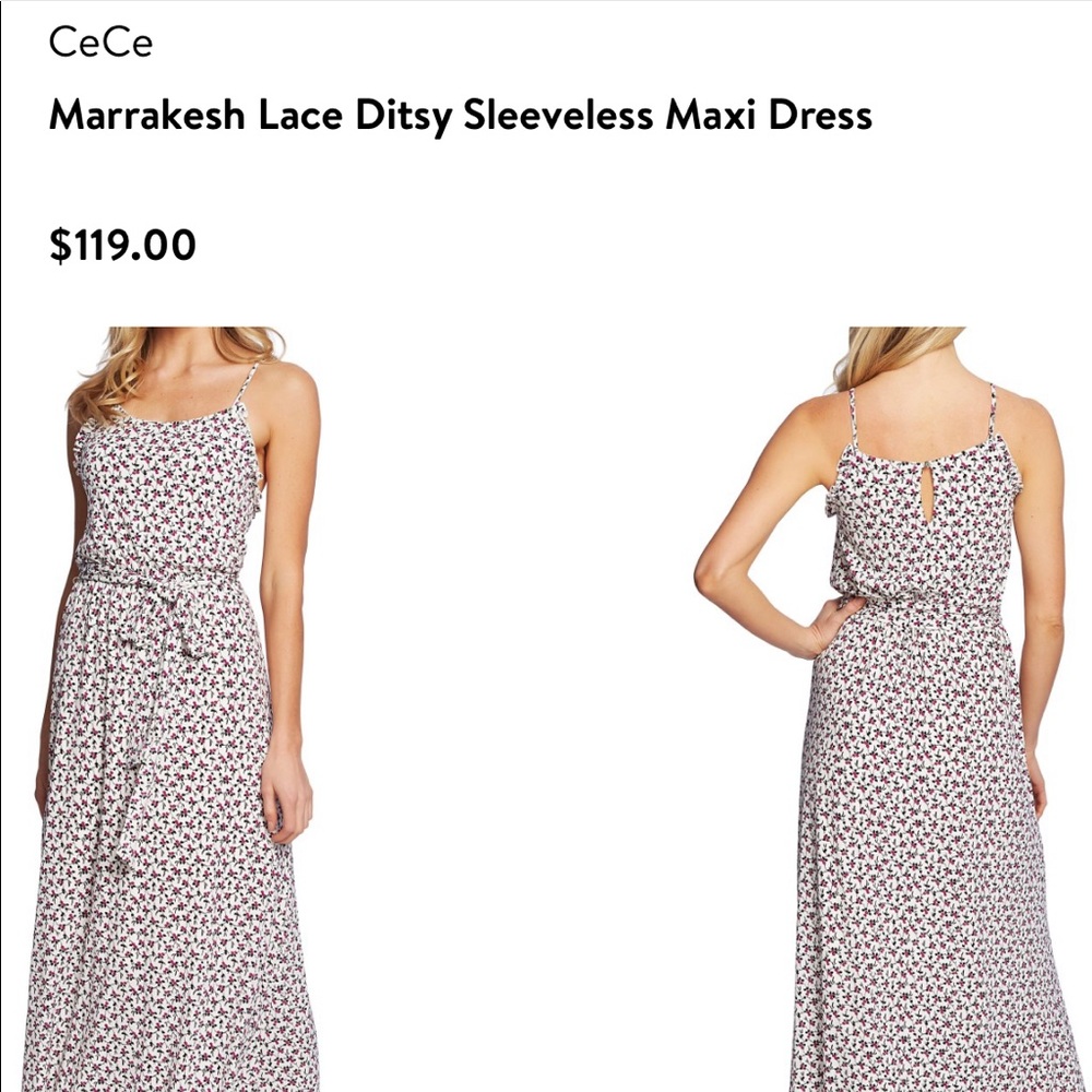 CECEs floral maxi dress